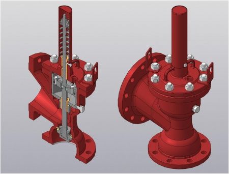 Клапан предохранительный пружинный 7с-6-3  Ду250, Ру25