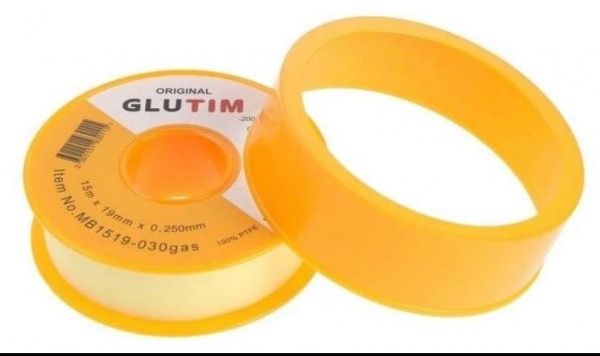 Лента ФУМ t-0,075 мм, L-10 м, ширина 12 мм, плотность 0.30 гр/см3, ГАЗ до 3/4"