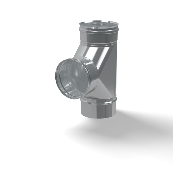 Тройник-Д нерж. Ф 280 мм. 90° (430/0,5 мм.)