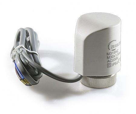 Сервопривод термостатический, НЗ - нормально закрытый, 230V, присоединение M30x1.5,   TIM