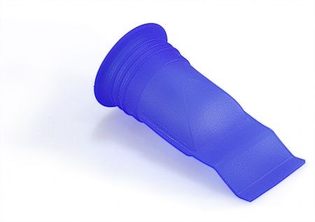 Трап из нежарвеющей стали квадратный 15х15см с горизонтальным (угловым) выпуском Ф50 мм TIM