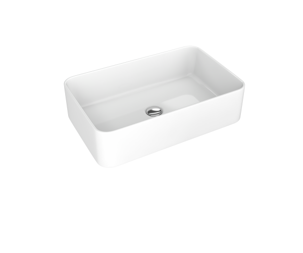 Умывальник мебельный "Олимпия-560" без перелива, без комплекта, без отверстия, белый