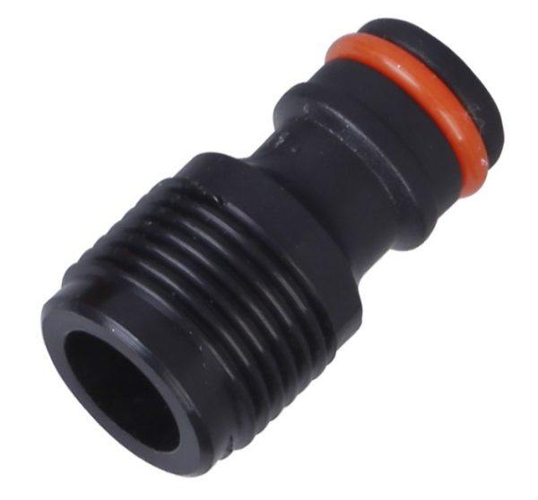 Адаптер (штуцер) пластиковый на трубу НР 1/2" для быстроразъемного соединения, AP 1015