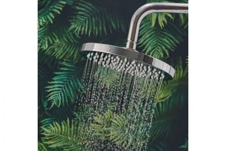 Смеситель для душа одноручный с жесткой стойкой, тропическая лейка, латунь, B7057SB-31