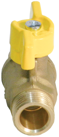 Кран ГАЗ 11б27п Ду 25 резьба/резьба "бабочка"   (серия - ГОСТ)