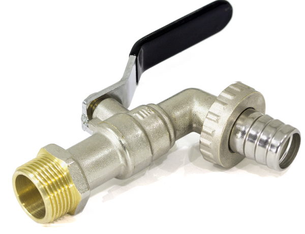 Кран шаровый водоразборный Ду 15 (хром.) "рычаг"