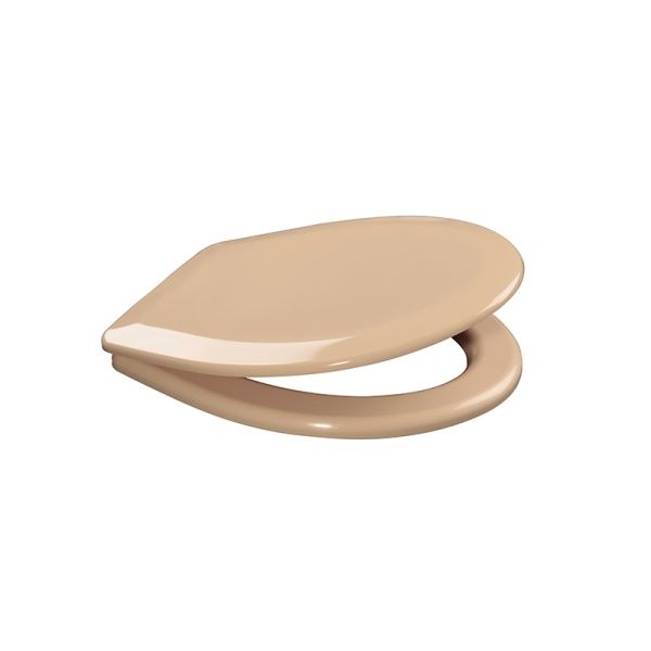 Сиденье бежевое, ширина 360мм, длина 410-440мм, крепление 160мм (с резиновыми амортизаторами)