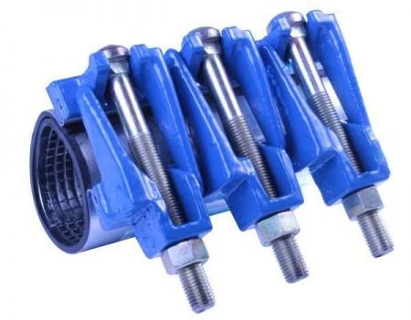 Хомут ремонтный с чугунным замком Ду200 (217-229) хL300