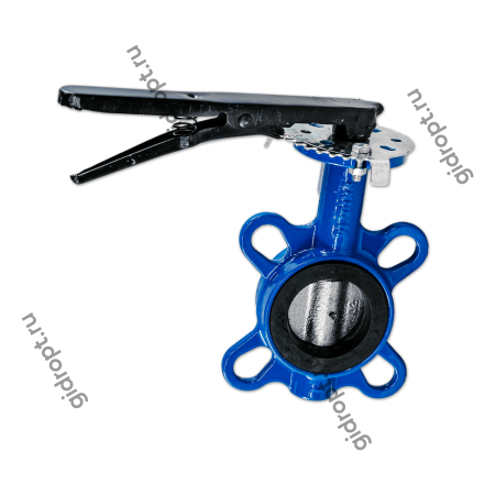 Затвор дисковый Ру10/16 Ду65,   (чугунный, поворотный)