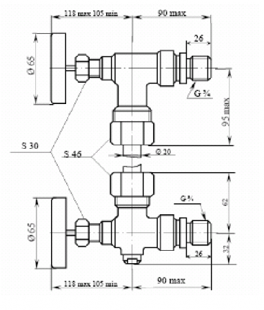 Запорное устройство 12с13бк Ду 20