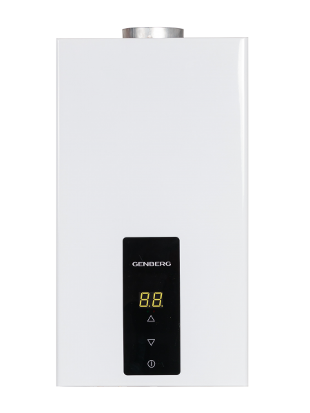 Водонагреватель газовый GENBERG NEO 611.01 Белый, 11 л/мин, 21 кВт, эл. модуляция
