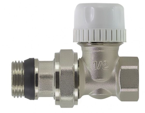 Терморегулятор прямой под термоголовку Ду 15 муфта/америка (с кольцевым уплотнением),  M30*1.5