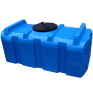 Емкость ПЭ прямоугольная горизонтальная синего цвета SQ 500л