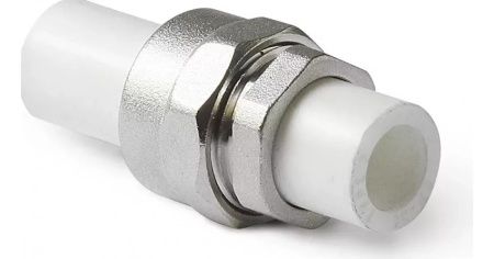 Разборное соединение труба-труба PPRС 40  (белый) FD  (5/45)