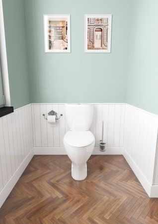 Унитаз "Воротынский" АНТИВСП., белый, 1 кн.арм., косой выпуск, нижн.подв., сид.полипр.