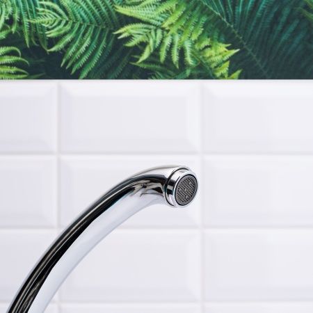 Излив для кухни высокий из нержавеющей стали (аэратор латунный), SS011