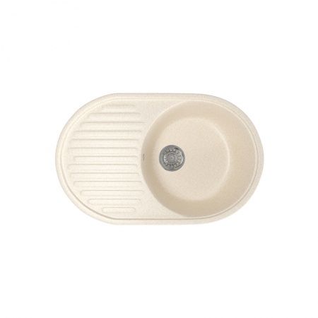 Мойка ML-GM16 овальная, бежевая, иск. мрамор 720х455х180мм (328)
