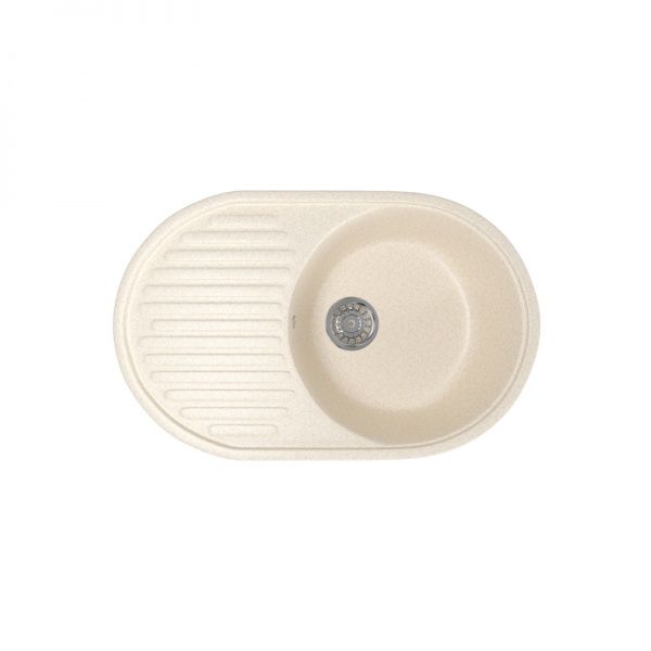 Мойка ML-GM16 овальная, бежевая, иск. мрамор 720х455х180мм (328)