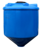 Емкость ПЭ конусная синего цвета 3000л (con_3000)