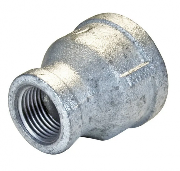 Муфта чугунная, оцинкованная переходная Ду 32х15