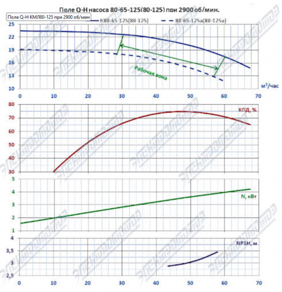 Насос (агрегатированный) 1КМЛ 65-125а/2-5 (4х3000)