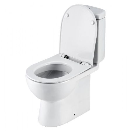 Унитаз Остин с бачком, белый, 2 х кн.арм., прямой выпуск, нижн.подв., сиденье дюропласт, микролифт
