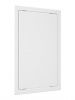 Дверца пластиковая АБС 318х518 (296х496) белая с фланцем