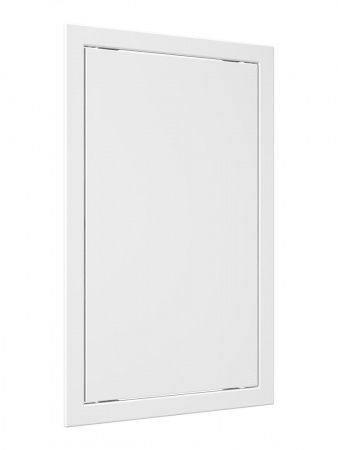 Дверца пластиковая АБС 318х518 (296х496) белая с фланцем
