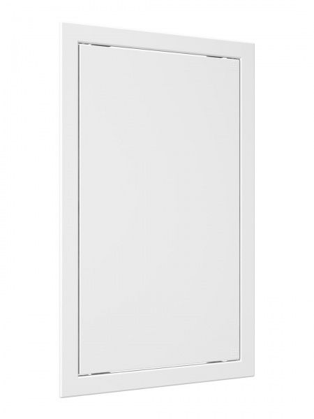 Дверца пластиковая АБС 318х518 (296х496) белая с фланцем
