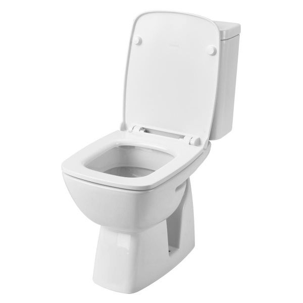 Унитаз Нео Лайт с бачком, белый, 2 х кн.арм., косой выпуск, нижн.подв., сид.дюр.(тонкое), микролифт