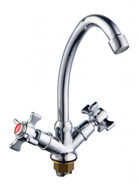 Смеситель BOOU для кух. двур.,высок.изл. BA5333-8F-B723