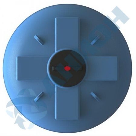 Емкость ПЭ цилиндрическая синего цвета 3000л (3000ВФК2)