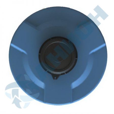 Емкость ПЭ цилиндрическая синего цвета 410л (410ЕК)