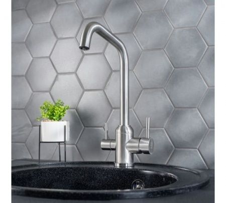 Смеситель РМС для кухни с переключением фильтра для питьевой воды  SUS124-017F-015