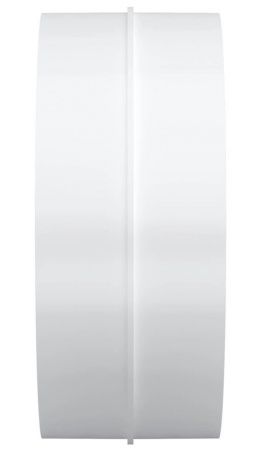 Соединитель круглых каналов d=150 мм. (с клапаном) пластиковый, белый