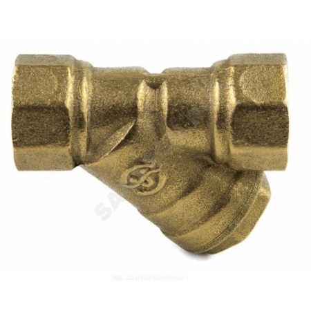 Фильтр косой магнитный латунный муфтовый Ду 15 Ру20 (с отверстием для пломбы)