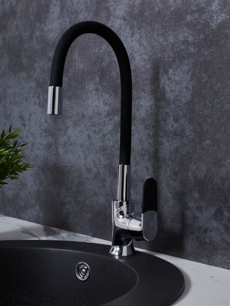 Смеситель РМС для кух. однор., выс.изл. SL123BL-016F