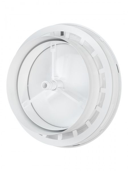 Анемостат пластиковый 150, Dн-202мм, белый, со стопорным кольцом