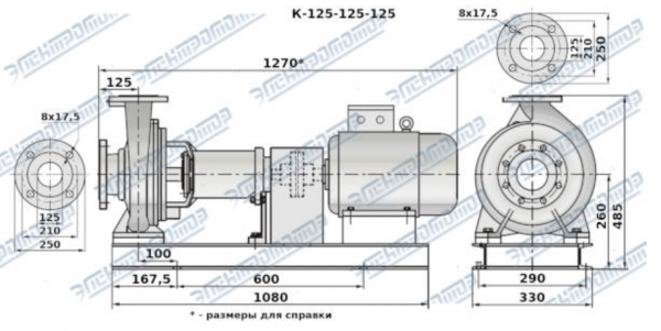 Насос (агрегатированный) К 125-125-125а-с  (11х3000)