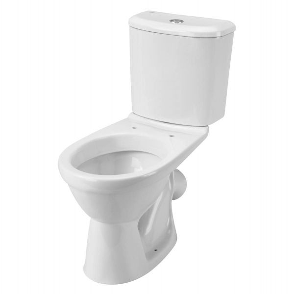 Унитаз Бореаль АНТИВСПЛЕСК, с бачком, белый, 2 х кн.арм., косой выпуск, нижн.подв., сид.дюропласт