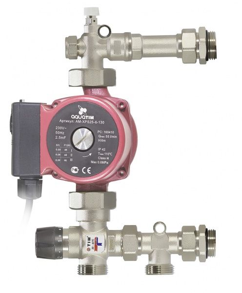 Насосно-смесительный узел TIM JH-1035 (установка насоса - свободная, 1 1/2") /Без насоса/