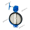 Затвор дисковый Ру10/16 Ду 400, с редуктором (чугунный, поворотный)