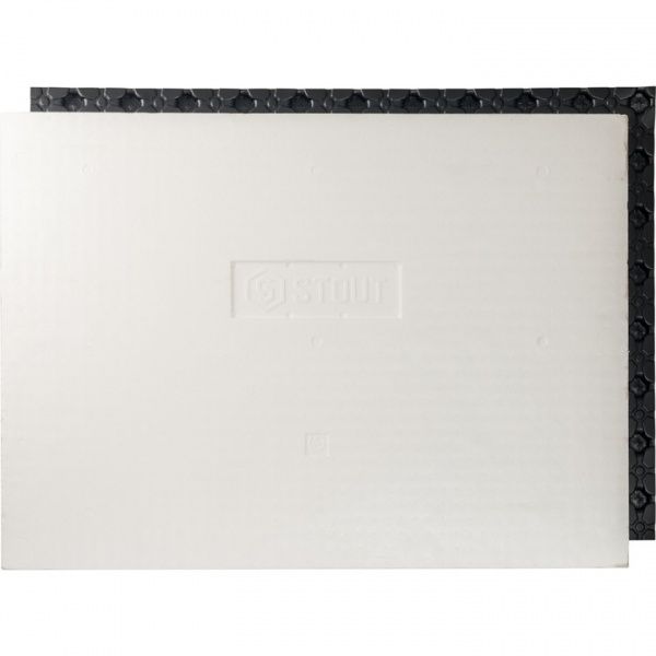 Мат для теплого пола с бобышками 1100х800х20мм (0,88 кв.м.) с черным полистирольным покрытием