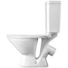 Унитаз Лига с бачком, белый, 2 х кн.арм., косой выпуск, нижн.подв., сиденье полипропилен