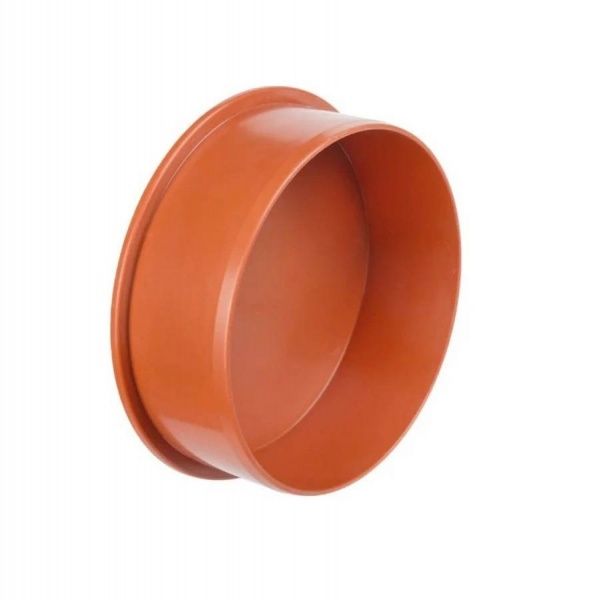 Заглушка РР канализационная 200 (оранж.)