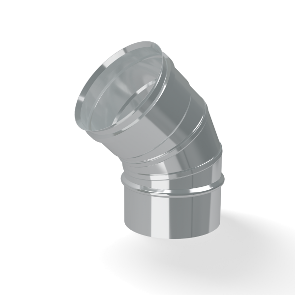 Отвод нерж. Ф 110 мм. 135° (45°) (430/0,5 мм.)