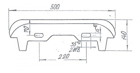 Умывальник мебельный "Браво 50" без перелива, без комплекта, 1 отверстие, белый