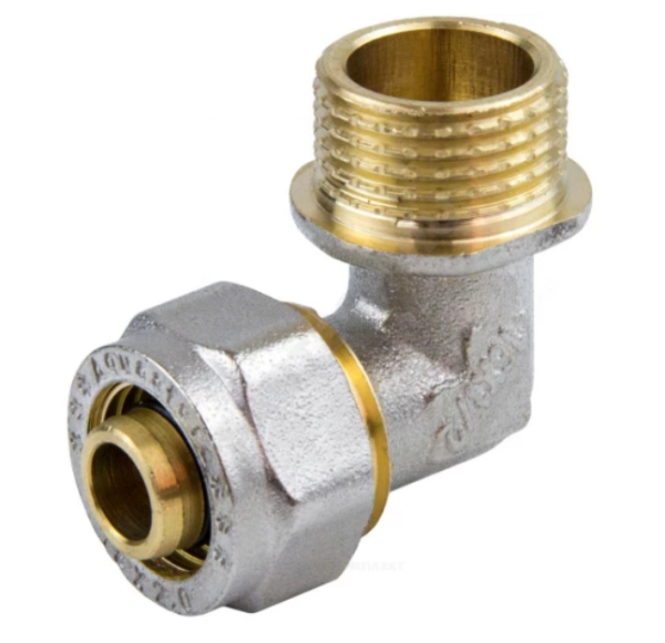 Угольник переходной НР 32х1" покрытие никель (металлопластик)