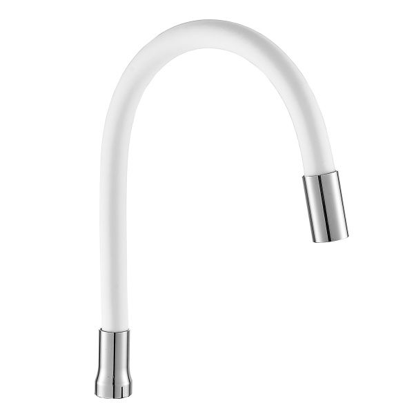 Излив для кухни силиконовый гибкий, белый 50 см, E351A