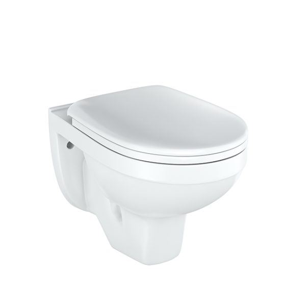 Унитаз подвесной "Рио" белый, сиденье полипропилен